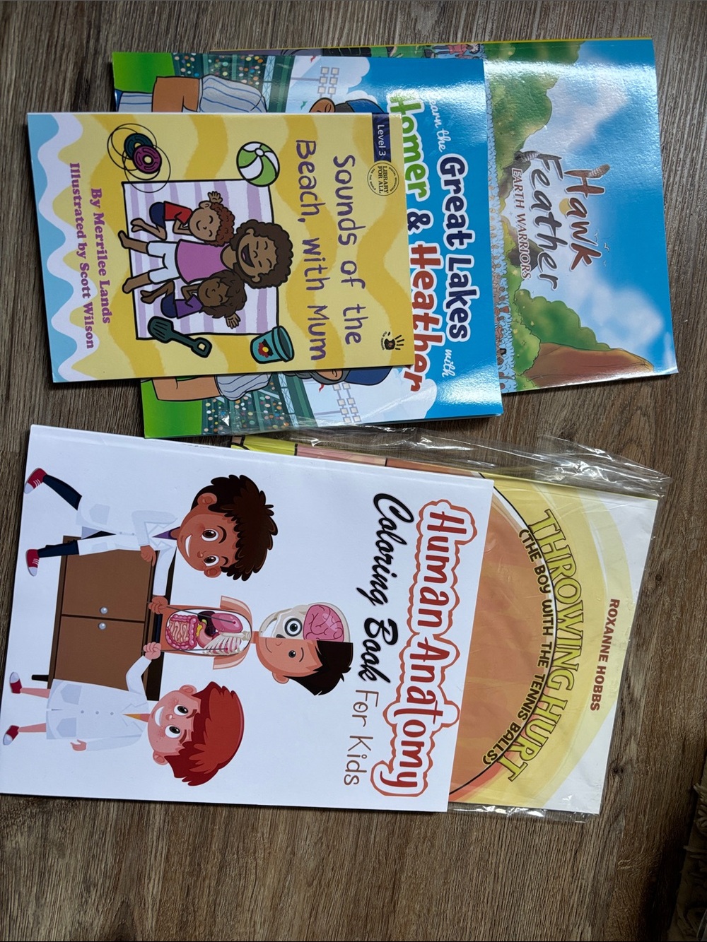 Collection of kids books.